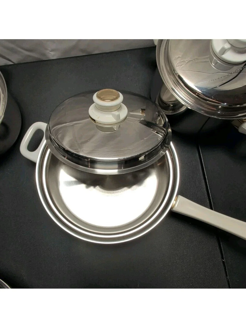 10 Pc. Vintage Health Craft Gold Classic Cookware Set Nicromium Surgical Steel